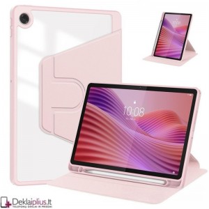 Dirbtinės odos atverčiamas dėklas - rausvas (Oneplus Pad Go 2)